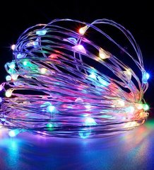 Светодиодная гирлянда нить капля росы 500 LED 50 м от сети 220В разноцветный Gerl-771177 фото