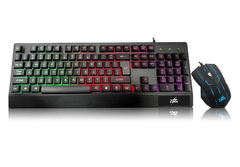 Клавіатура та миша Zeus Gaming Keyboard 710 з LED підсвічуванням spar-4958-20 фото