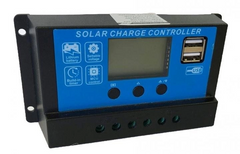 Контроллер заряда солнечный 10А 12/24В OTS с дисплеем и USB PWM YAAk-G458 фото