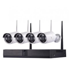 Комплект видеонаблюдения беспроводной DVR KIT CAD Full HD 8004/6673 Wi-Fi 4ch набор на 4 камеры 51231256 фото