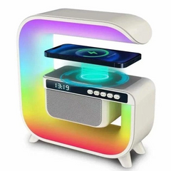 Ночник/умный светильник аккумуляторный RGB G 3 с беспроводной зарядкой 15W и Bluetooth колонкой 3W Распродажа Uts-5513 RGB G3 фото