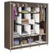 Складной тканевый шкаф Storage Wardrobe на 4 секции Коричневый arman-wardrobe 88170 фото 1