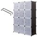 Пластиковый складной шкаф Storage Cube Cabinet «МР 312-62» Черный arman-MP 312-62 фото 5