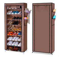 Стеллаж для хранения обуви Shoe Cabinet 160х60х30 Полка для обуви Тканный стеллаж для обуви Yakaa-pr2536666 фото