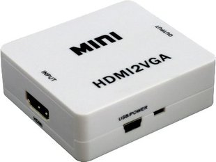 Конвертер адаптер з HDMI на VGA USB живлення та аудіо spar-4272 фото