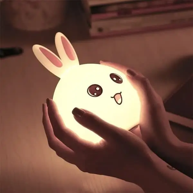 Детский ночник Rabbit Silicone Lamp LED Зайчик силиконовый на аккумуляторе yak-19634 фото