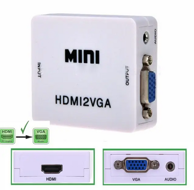 Конвертер адаптер з HDMI на VGA USB живлення та аудіо spar-4272 фото