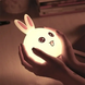 Детский ночник Rabbit Silicone Lamp LED Зайчик силиконовый на аккумуляторе yak-19634 фото 5