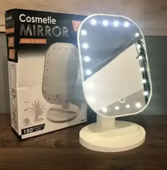 Дзеркало для макіяжу з LED підсвічуванням Cosmetie Mirror Розпродаж Uts-5518 Cosmetie Mirror фото
