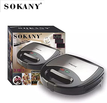 Сендвічниця - вафельниця SOKANY KJ-302 FlipMart-KJ-302 фото