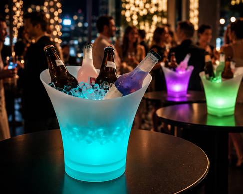 Светящееся ведро для льда 7л / Ведро с Bluetooth и подсветкой / Bucket Light OptDropPof-24433767/2 фото