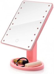 Дзеркало з LED підсвічуванням прямокутне 22 LED діода Настільне дзеркало для макіяжу mel-11111 фото