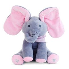 Развивающий, музыкальный слоник Peekaboo Elephant (с розовыми ушками)