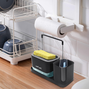 Набор для мытья посуды 3in1 soap dispenser DomtePof-360 фото