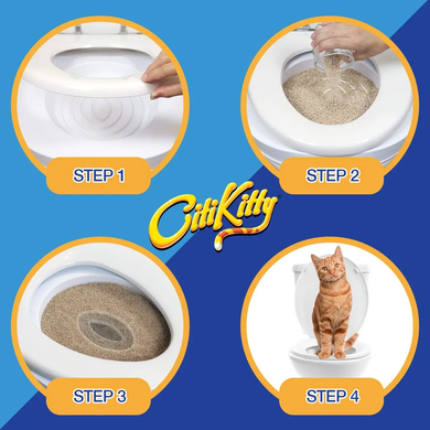 Система приучения кошек к унитазу Citi Kitty Cat Toilet Training, туалет для котов yak-18 фото