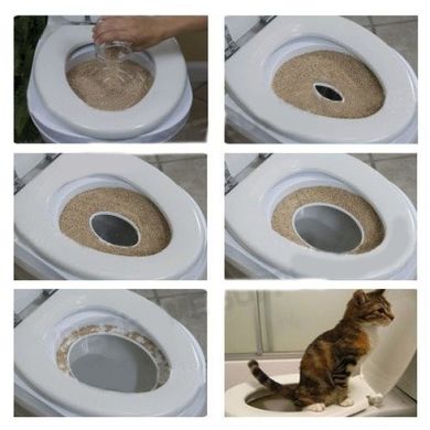 Система привчання кішок до унітазу Citi Kitty Cat Toilet Training, туалет для котів yak-18 фото