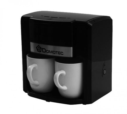 Кофеварка Domotec Ms-0708 Чёрная 500 Вт Капельная Кофеварка С 2 Чашками 200000135 фото
