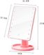Зеркало с LED подсветкой прямоугольное 22 LED диода Настольное зеркало для макияжа mel-11111 фото 6