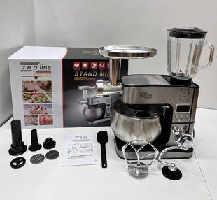 Кухонный комбайн 7в1 с дисплеем 6л 4200Вт Черный ZP-135 ZplinePoof-ZP-135 Black фото