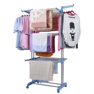 Многоярусная сушилка для белья GARMENT RACK WITH WHEELS DomtePof-1 фото