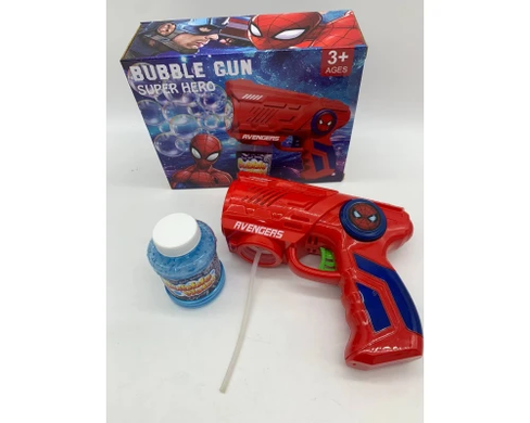 Пистолет с мыльными пузырями Bubble Gun Super Hero Зеленый, Оранжевый, Синий, Красный GrantoptPof-9818/9817/9816/9815 фото