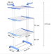 Багатоярусна сушарка для білизни GARMENT RACK WITH WHEELS DomtePof-1 фото 2