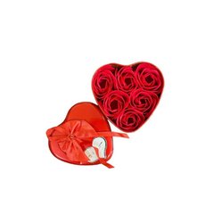 Подарунковий набір з трояндочками в коробочці серця Рожевий Потяг Jumpex-0003 фото