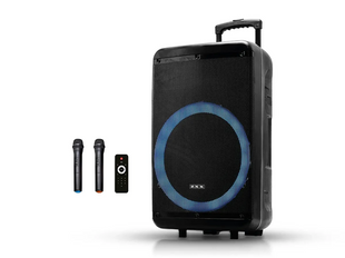 Акустическая переносная колонка ZXX-7878 90Вт 15" 72х42х35см USB/TWS/TF/SD/REC/LED/EQ/FM/BT/2MIC/ДК EuromaxPof-8161 фото