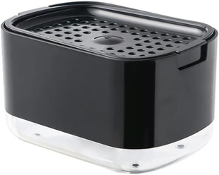 Мыльный кухонный диспенсер для посуды с держателем губки Soap Dispenser Q-4 DtopePof-SDQ60 фото