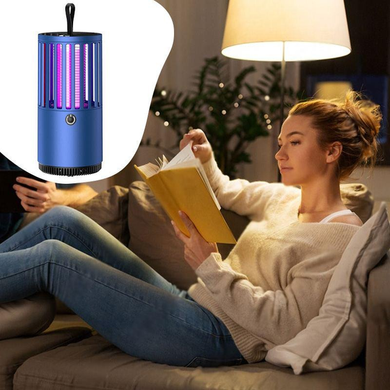 Лампа-пастка для комарів Побутова із зарядкою від Usb 1001 MOSQUITO LAMP, портативна KarlPof-1001 MOSQUITO LAMP фото