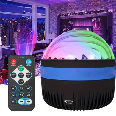 Ночник-проектор звездного неба RGB и пульт ДУ, от USB, AT-0 / Светодиодная лампа OptDropPof-AZ-1151 фото