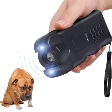 Ультразвуковой отпугиватель собак фонарик ZF-851