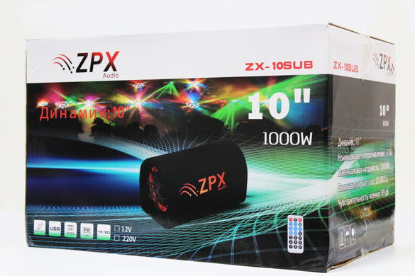 Акустична система ZX-10SUB 1000W ZPX wimpEx-ZX-10SUB фото