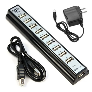 Разветвитель USB HUB 10 PORTS 220V Matrix7kmPof-00007038 фото