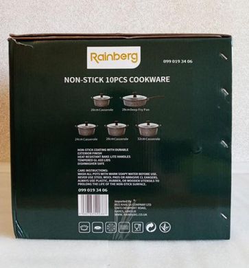 Набор посуды с антипригарным покрытием Rainberg RB-608 10 предметов RB-608 фото