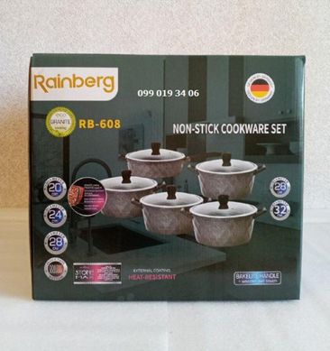 Набір посуду з антипригарним покриттям Rainberg RB-608 10 предметів RB-608 фото