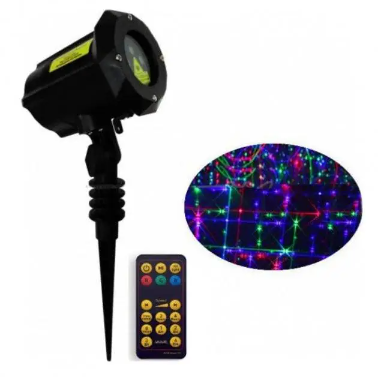 Лазерный проектор уличный с пультом и на 6 изображений spar-6742 фото