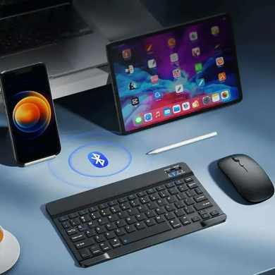 Клавиатура для планшета / Беспроводная Bluetooth клавиатура с мышкой BT Combo / Набор 2в1 клавиатура + мышка OptDropPof-sp9212-50 фото