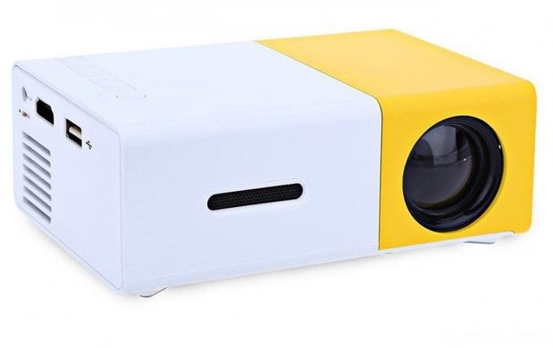 Мультимедийный портативный проектор UKC YG-300 с динамиком White/Yellow Vener-157 фото