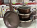 Набор посуды с гранитным покрытием на 7 предметов Higer Kitchen НК-314 Кофе ZPshka-НК-314 COFFEE фото 2
