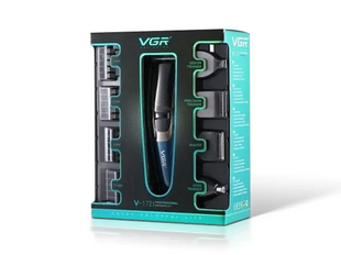 Машинка для стрижки волос 5 в 1 аккумуляторная подзарядка от USB VGR V-172 SpartakPof-8759 фото