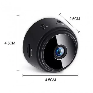 Бездротова міні камера IP, з WiFi та датчиком руху, FullHD, A9 / Камера відеоспостереження power-6 фото