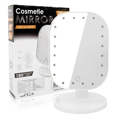 Дзеркало з LED підсвічуванням овальне 20LED MA-16 для макіяжу mel-67545 фото