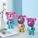 Ручной портативный вентилятор игрушка детский usb мини в форме медведя на аккумуляторе бесшумный D128 KaramanPof-D128 фото 3
