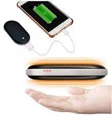 Мобильная зарядка 5000mAh Pebble Hand Warmer с нагревом для рук