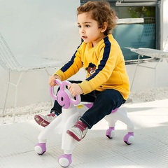 Ходунки - беговел четырёхколёсный BABY WALKER Smile Розовый grant-11 фото