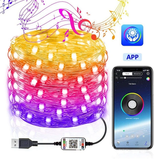 Уличные огни 5M Smart Bluetooth App Control Светодиодная LED гирлянда JumpexPof-3301 фото
