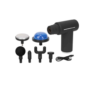 Мышечный ударный массажер с термо насадками Massage GUN GrantoptPof-6031 фото