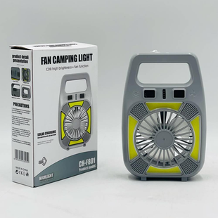Фонарь аккумуляторный с вентилятором, 1800 мАч DomtePof-802 фото
