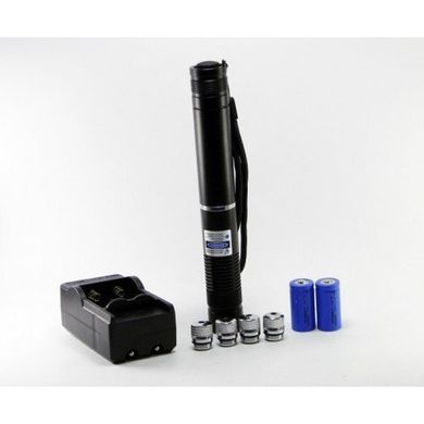 Лазерная указка 10000Мвт синяя с насадками Laser Blue YXB-008 spar-1205 фото